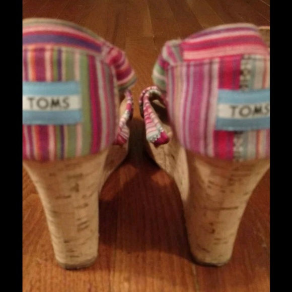 See copy listing / Toms platform cork wedges - Picture 2 of 4